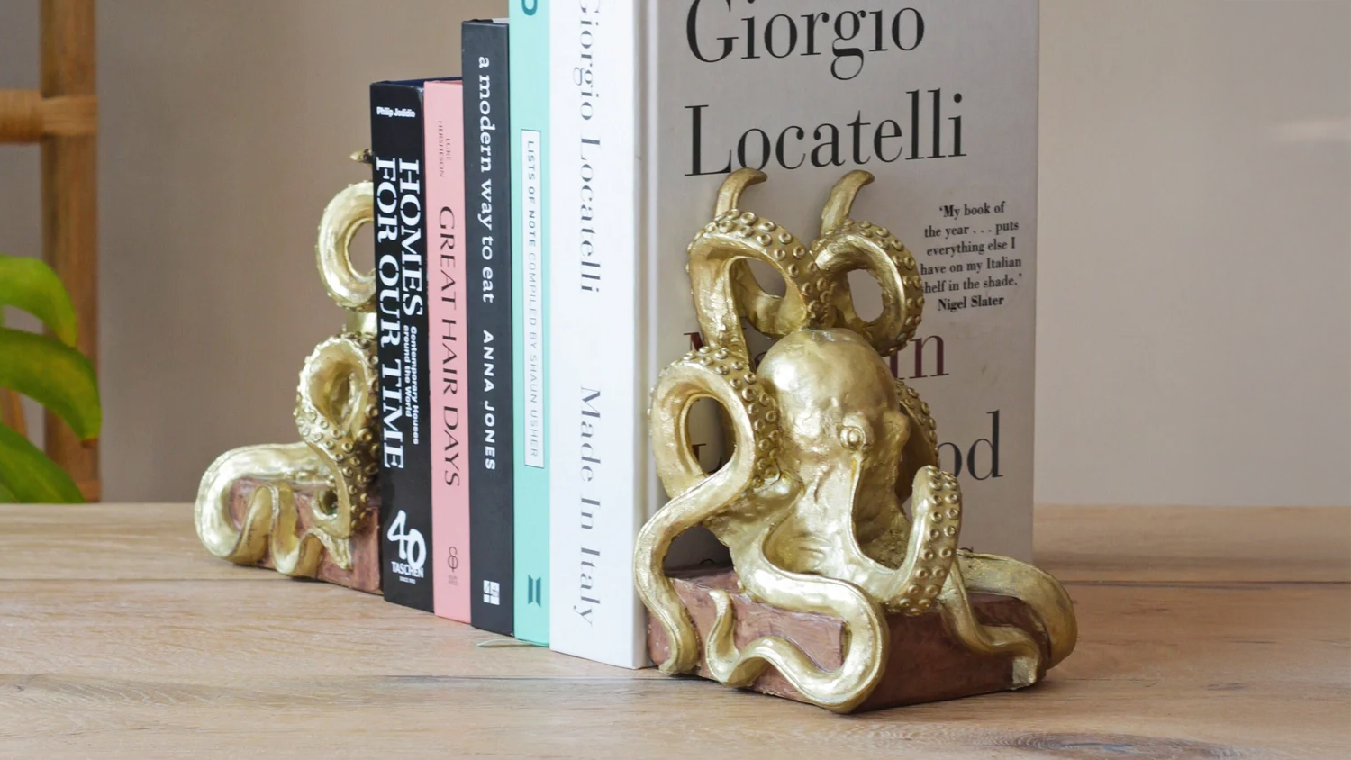 Gold Octopus Bookends Gold Octopus Bookends