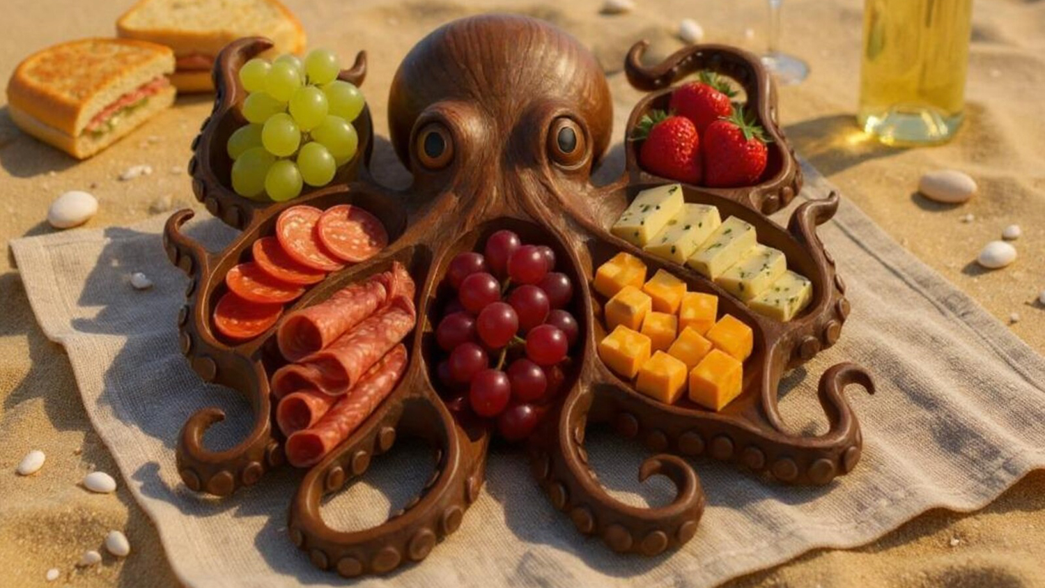 Octopus Charcuterie Board