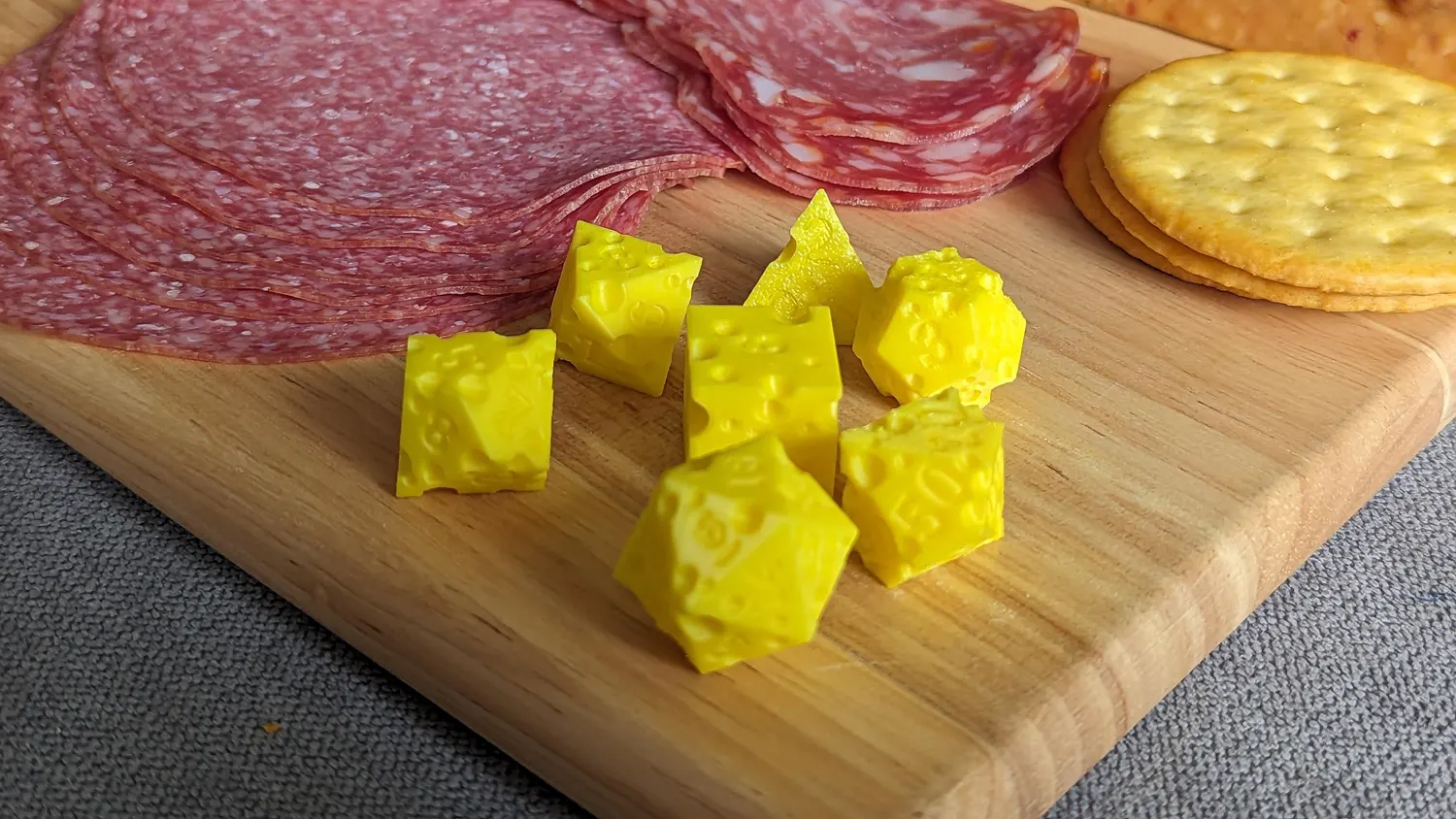 Polyhedral Cheese Dice Polyhedral Cheese Dice