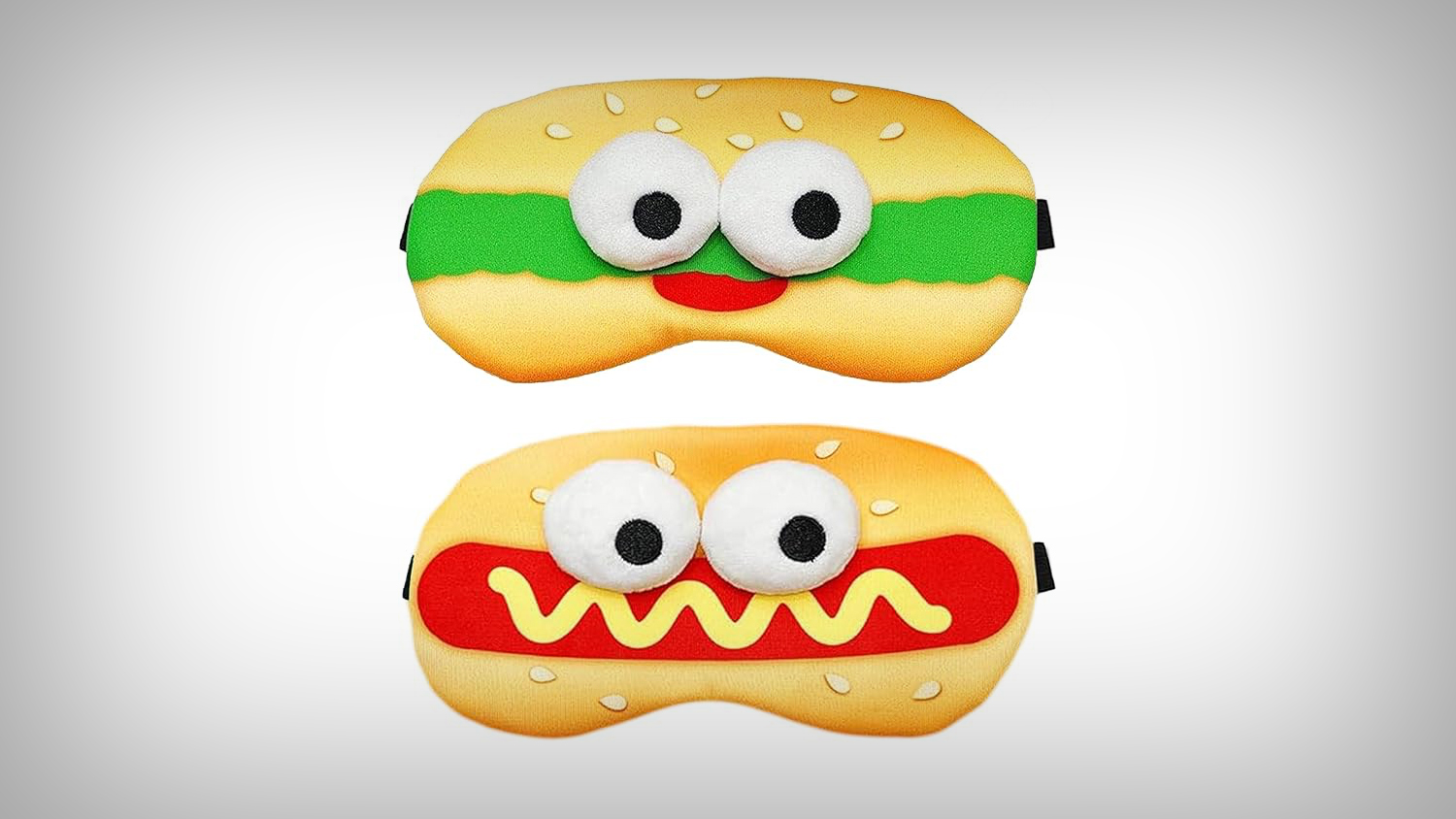 Hamburger & Hot Dog Sleep Masks Hamburger & Hot Dog Sleep Masks