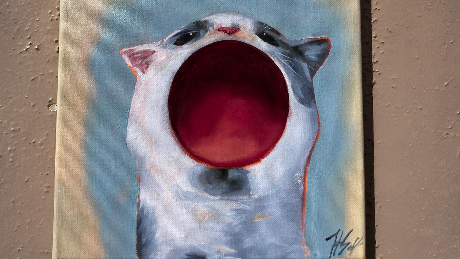 Cat Paintings by Hannah Sotiroff
